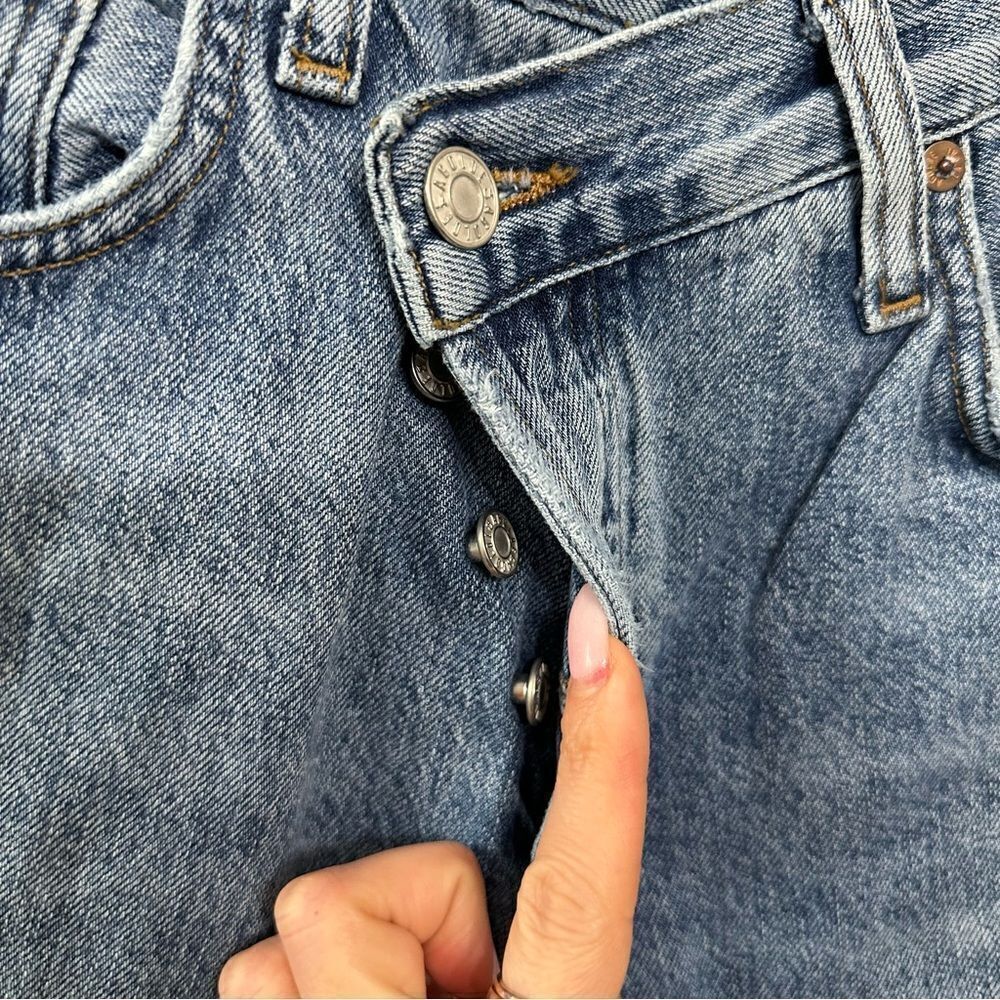 AGOLDE Criss Cross Jeans Straight Leg In Eternal - Picture 6 of 9